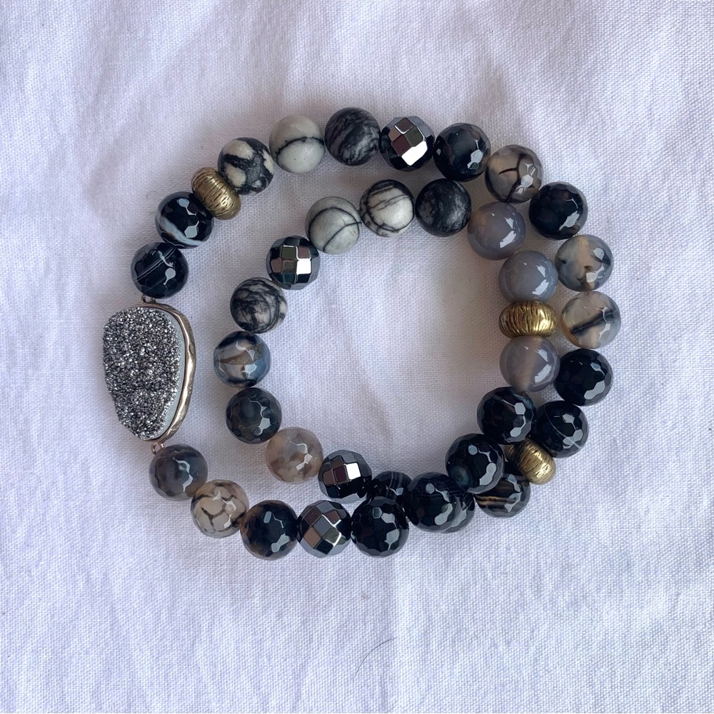Silpada Ode To Geode Stretch Bracelet - image 1
